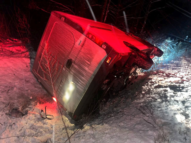 Дорога в снегопад, иллюстрация
