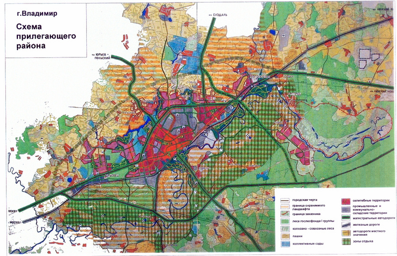Генеральный план города владимира