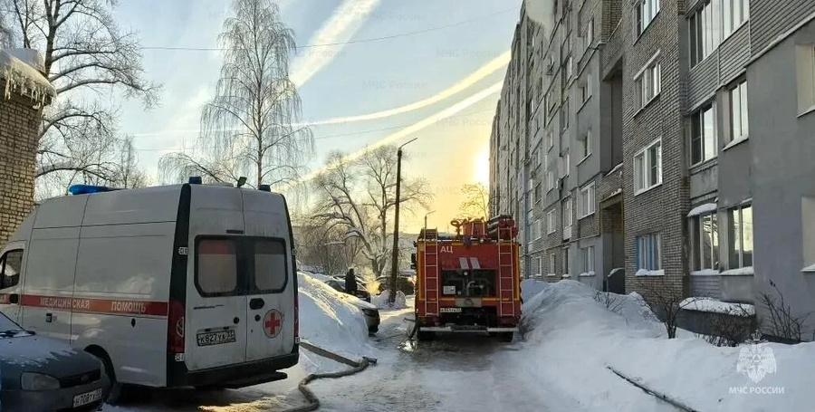 Пожарные работы на Вокзальной улице в Муроме