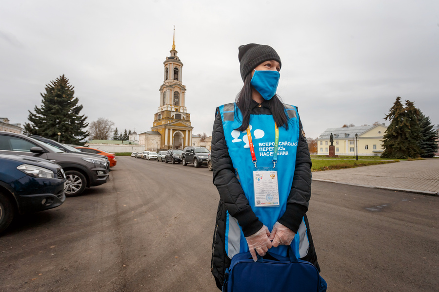 Владимирстат. Синяя жилетка перепись населения. Жилетка перепись населения. Новости по Владимирской области. QR код для переписи населения фото.