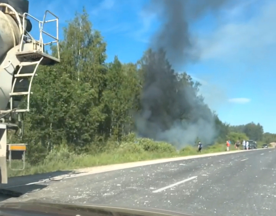 Пострадавший водитель сгорел в результате аварии на трассе «Владимир ...
